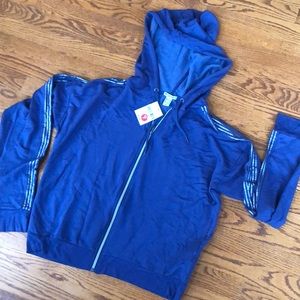 Cute navy colored jacket with hood